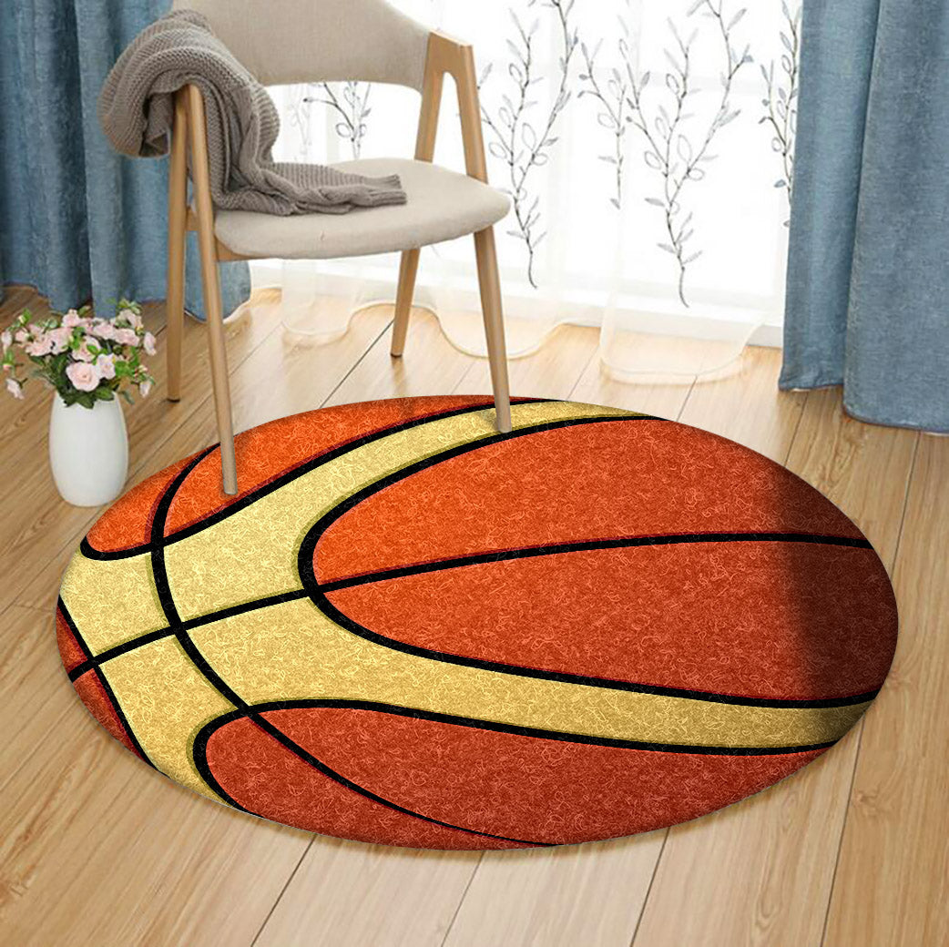 Basketball CL260712MD Round Area Rug