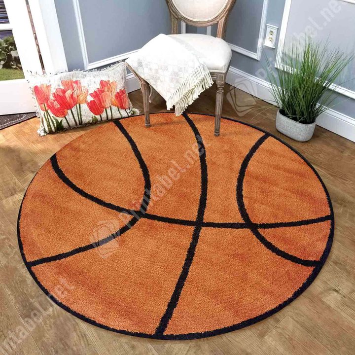 Basketball CLM1210011R Round Area Rug