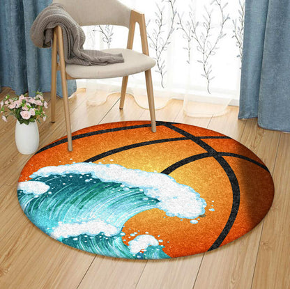 Basketball TN160802TM Round Area Rug