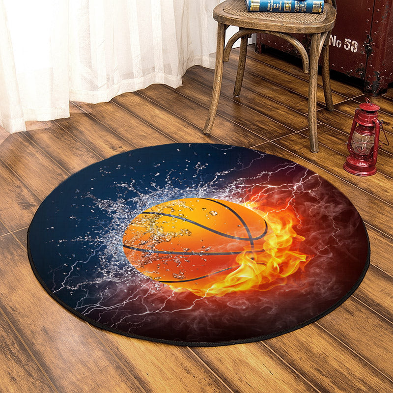 Basketball TN310705T Round Area Rug