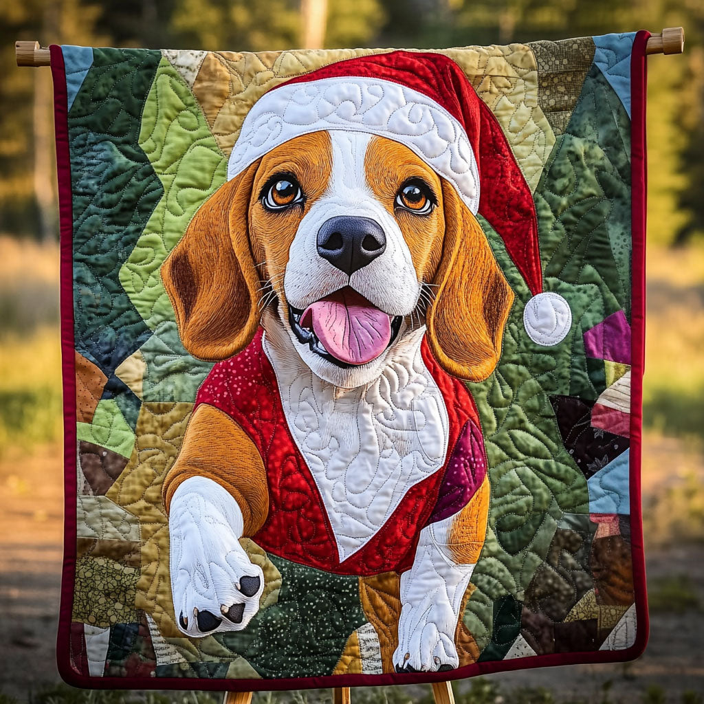 Beagle Winter Companion Quilted Blanket NCU0PT1612