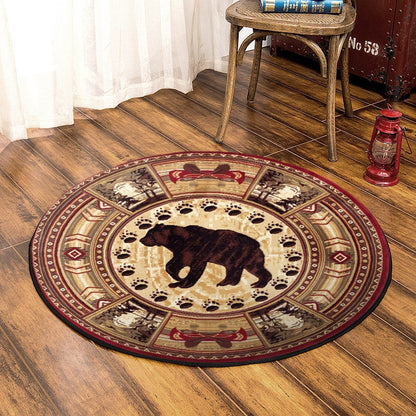 Bear HT220801TM Round Area Rug