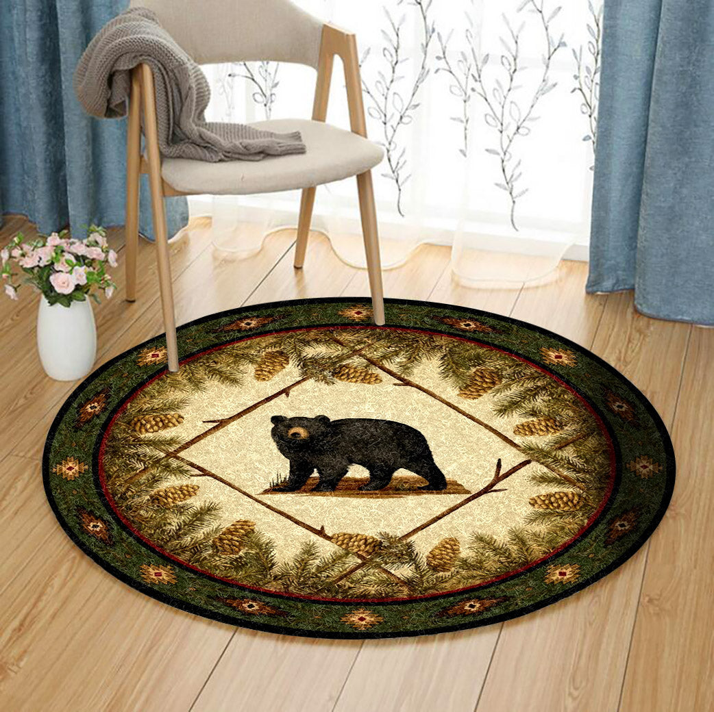 Bear HT220803TM Round Area Rug