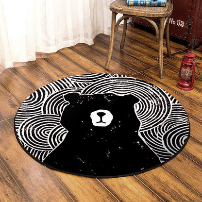 Bear HT310729T Round Area Rug