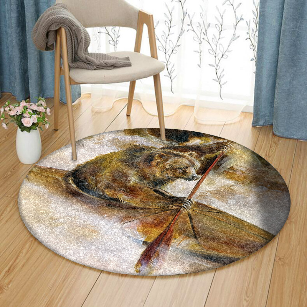 Bear Kayak AA2511011TM Round Area Rug