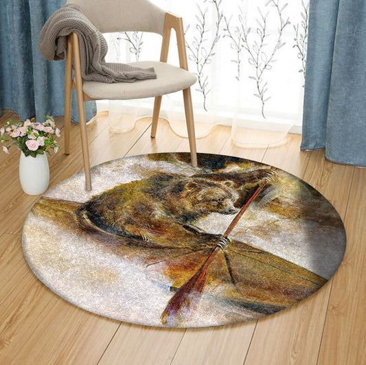 Bear Kayak AA2511011TM Round Area Rug