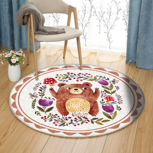 Bear TT310727T Round Area Rug