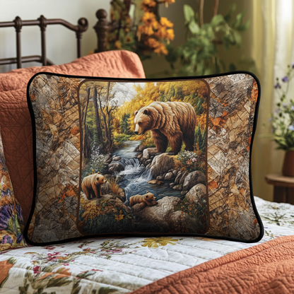 Bear Haven Quilted Bedding Pillow Case NCU0DK3596