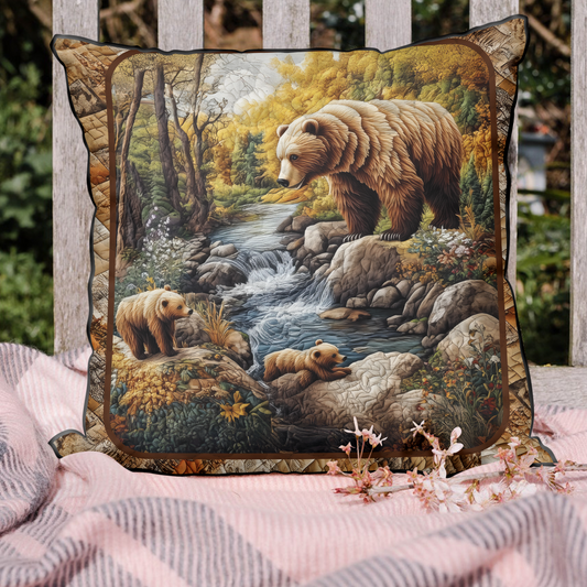 Bear Haven Quilted Pillow Case NCU0DK3595