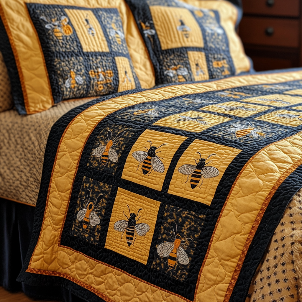 Bee TAI041124328 Quilt Bedding Set