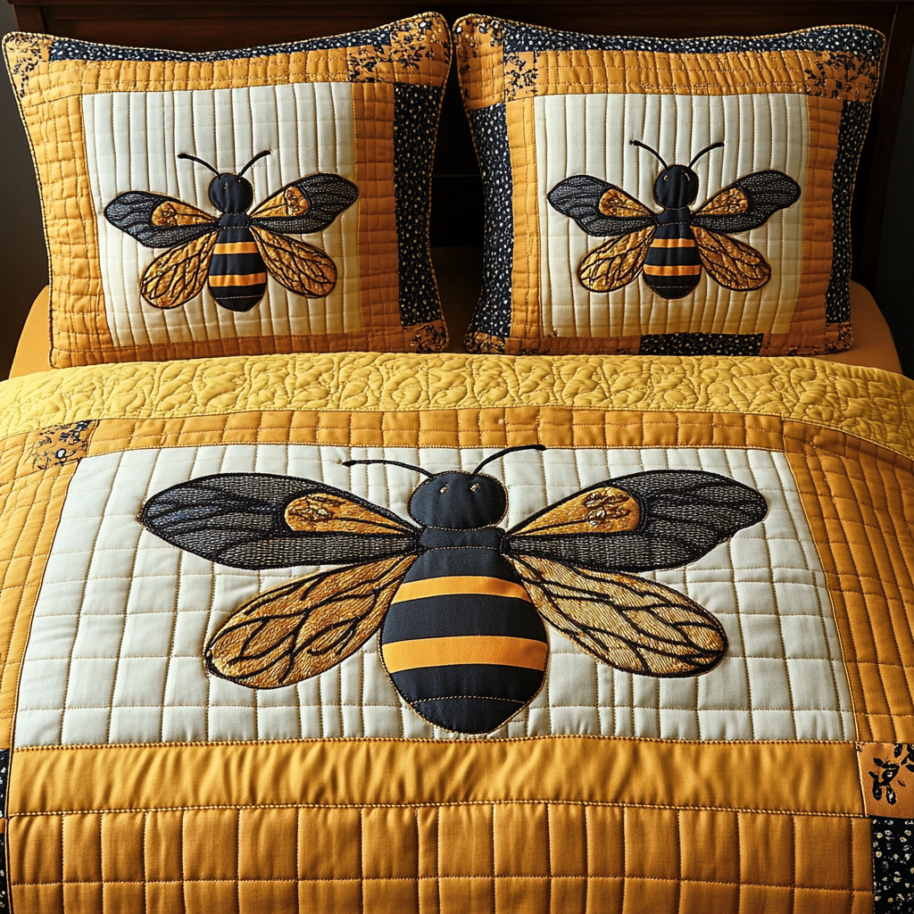 Bee TAI041124343 Quilt Bedding Set