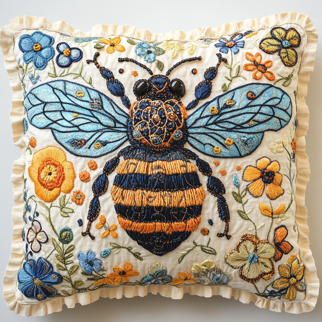 Bee TAI061124274 Quilted Pillow Case