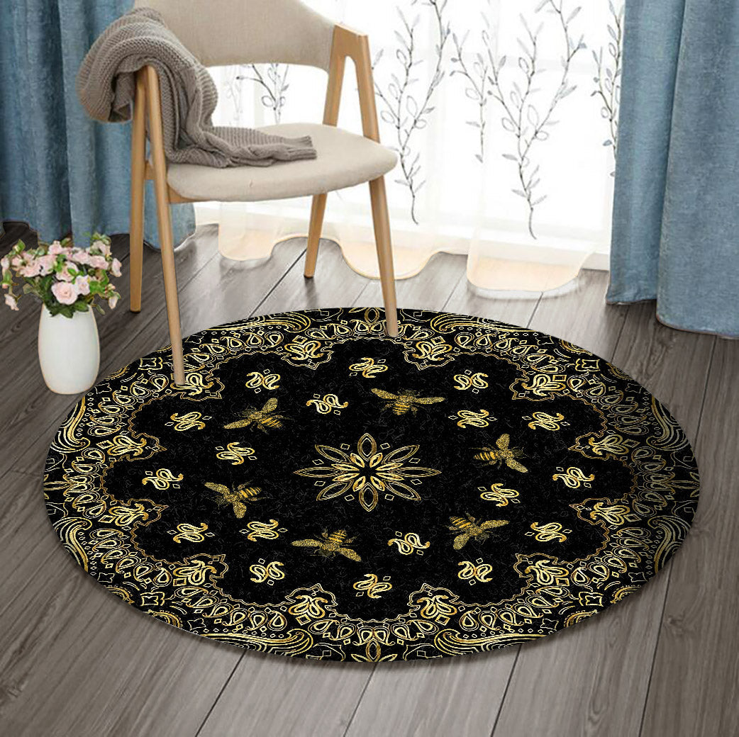 Bee DD200902RR Round Area Rug