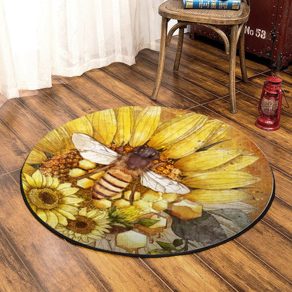 Bee DP170807RR Round Area Rug