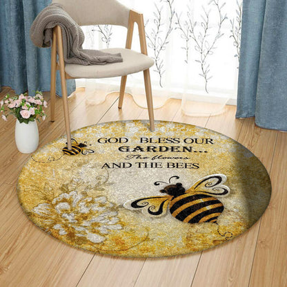 Bee HM080801 Round Area Rug