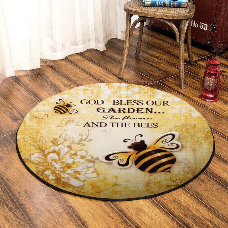 Bee HM080801 Round Area Rug