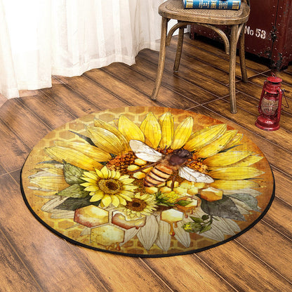 Bee HN280803RR Round Area Rug