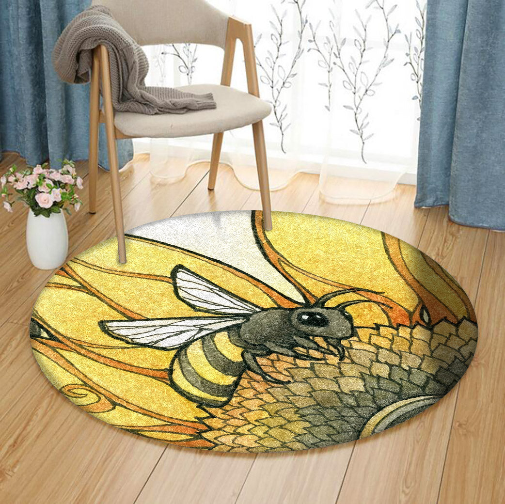 Bee HT070801 Round Area Rug