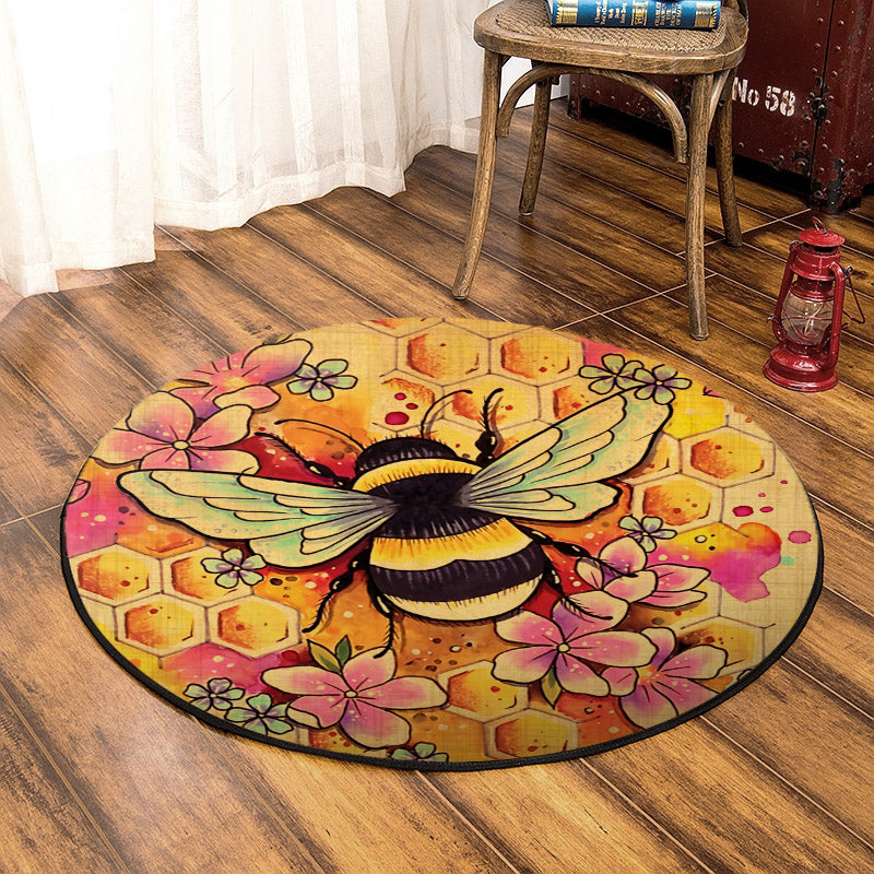 Bee TT160804TM Round Area Rug