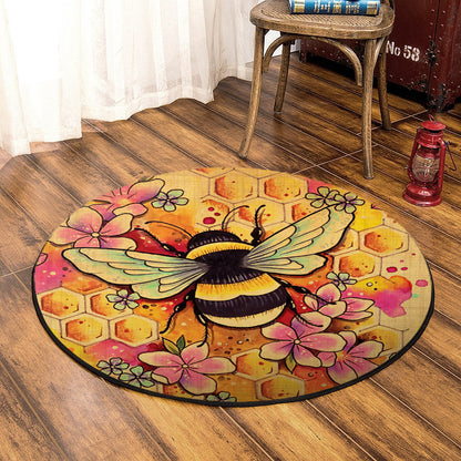 Bee TT160804TM Round Area Rug