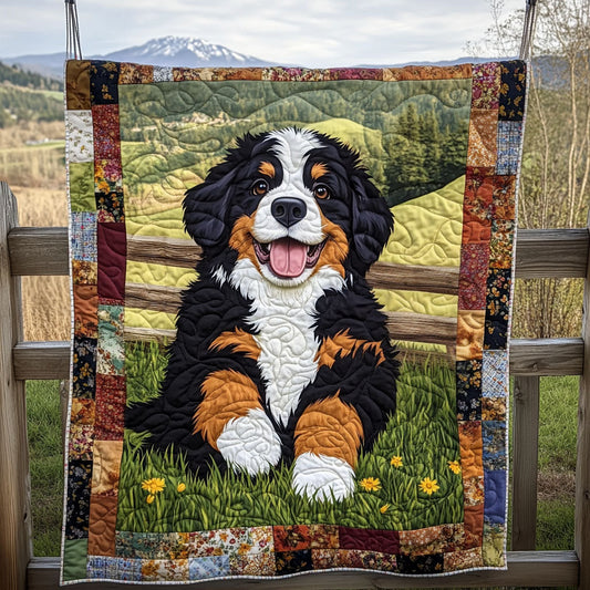 Bernese Tranquility Quilted Blanket NCU0PT1812