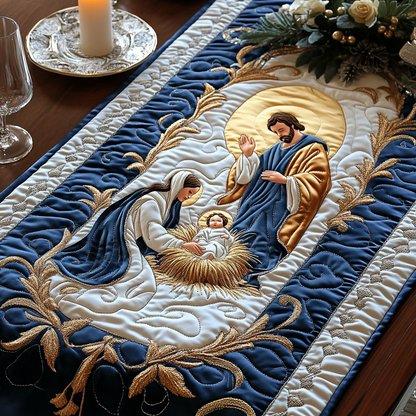 Bethlehem Blessing Quilted Table Runner NCU0DV1882