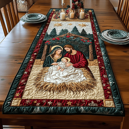 Bethlehem Blessings Quilted Table Runner NCU0TH1947