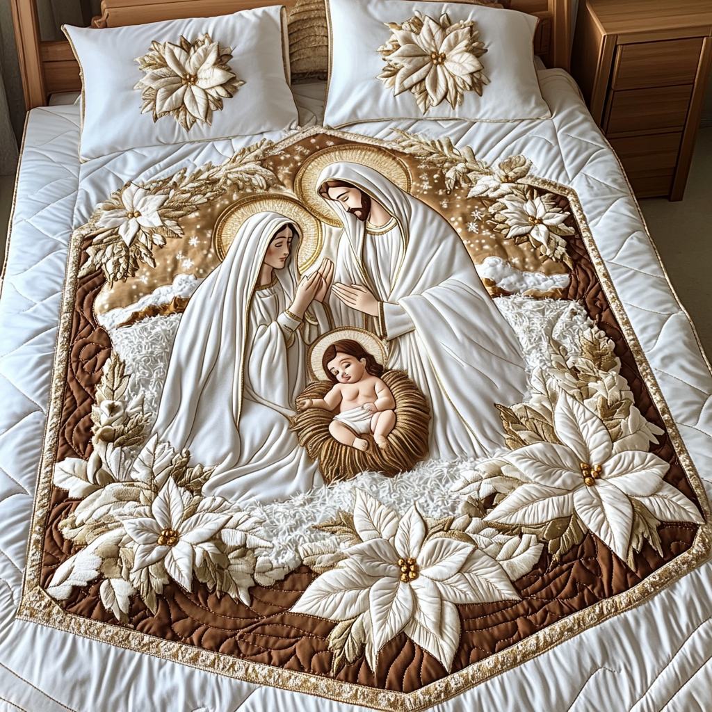 Bethlehem Dreams Quilted Bedding Set NCU0DV1994