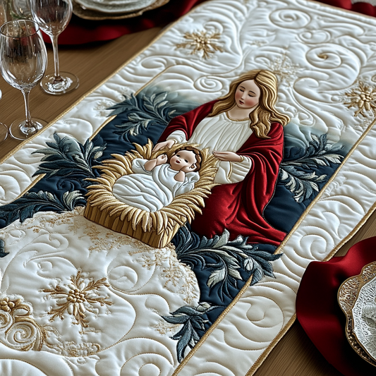 Bethlehem Light Quilted Table Runner NCU0DV1883