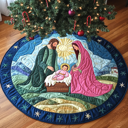 Bethlehem Peace Quilted Round Mat NCU0DV1247