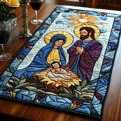 Bethlehem Peace Quilted Table Runner NCU0DV1251