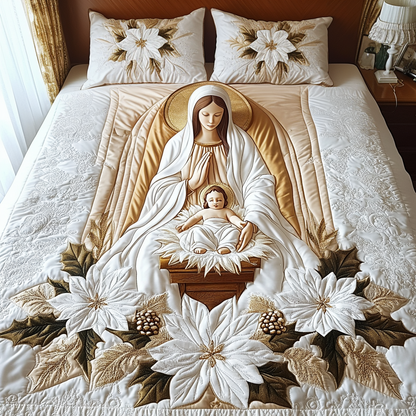 Bethlehem Starlight Quilted Bedding Set NCU0DV2003