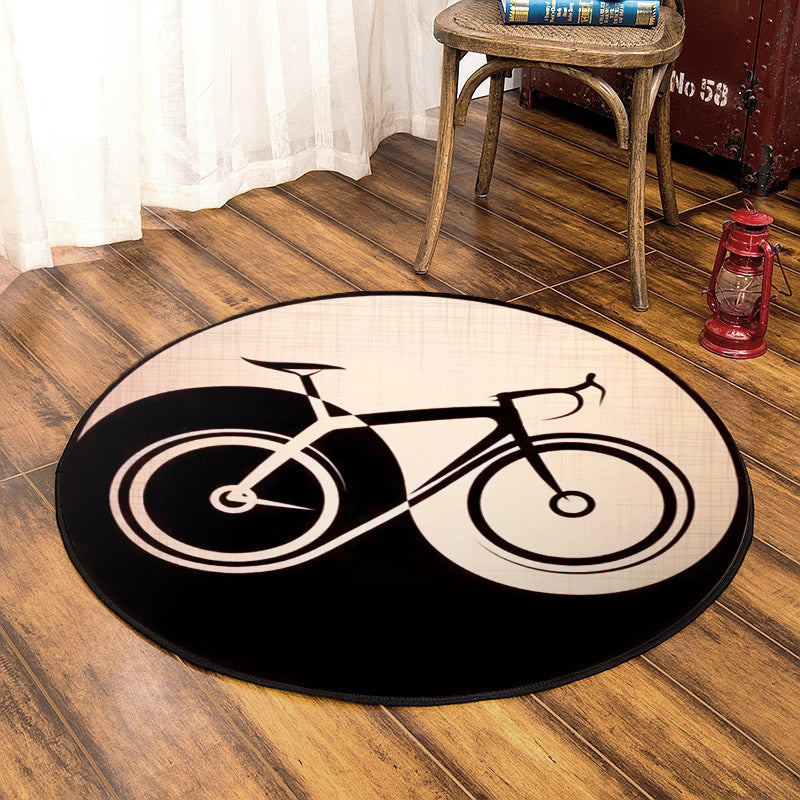 Bicycle HT270803TM Round Area Rug