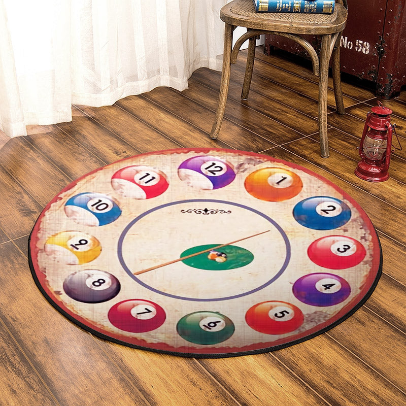 Billiard HN260801RR Round Area Rug