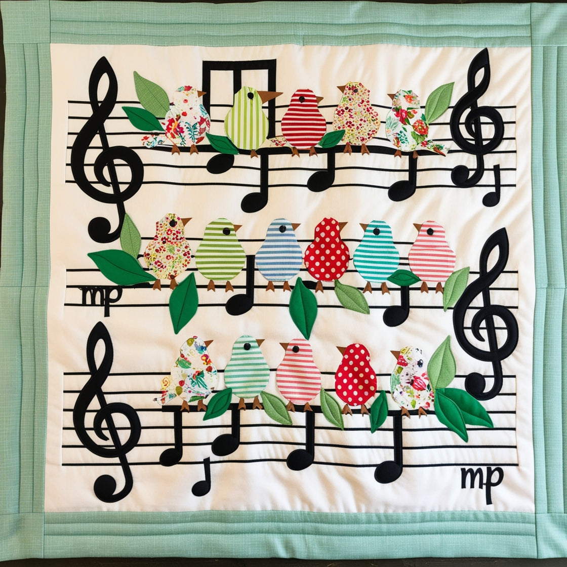 Bird Music NTA151024269 Quilt Blanket