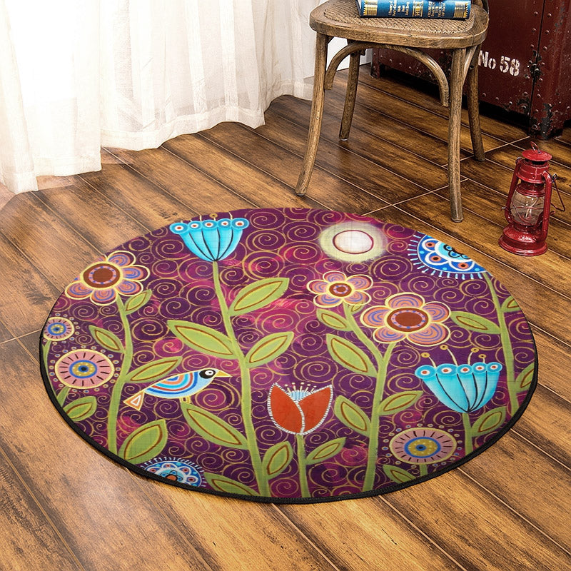 Bird And Tulip BT040905RR Round Area Rug