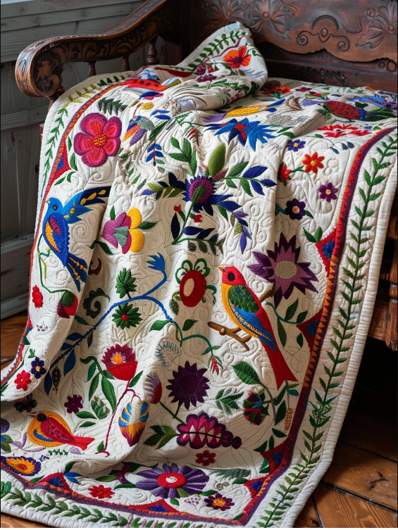 Bird Garden TAI240424020 Quilt Blanket