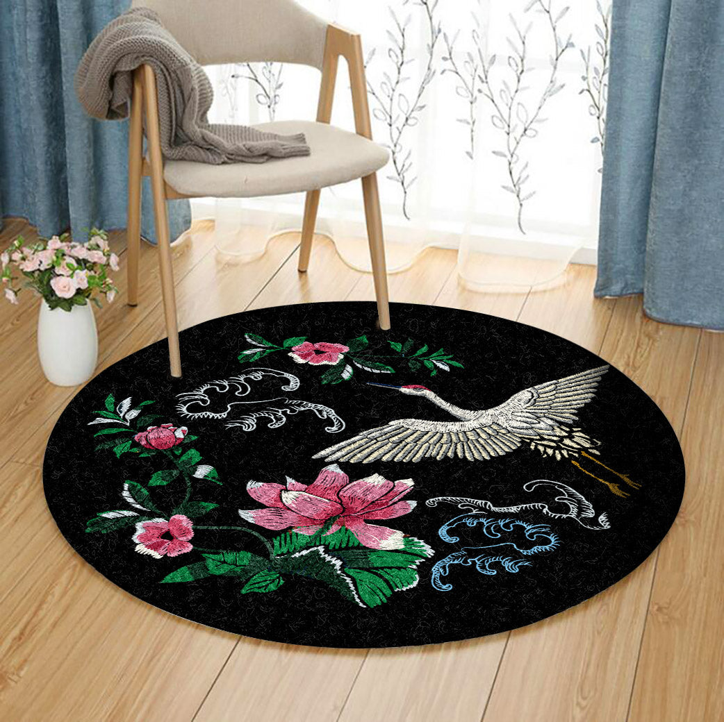 Bird HM100801A Round Area Rug