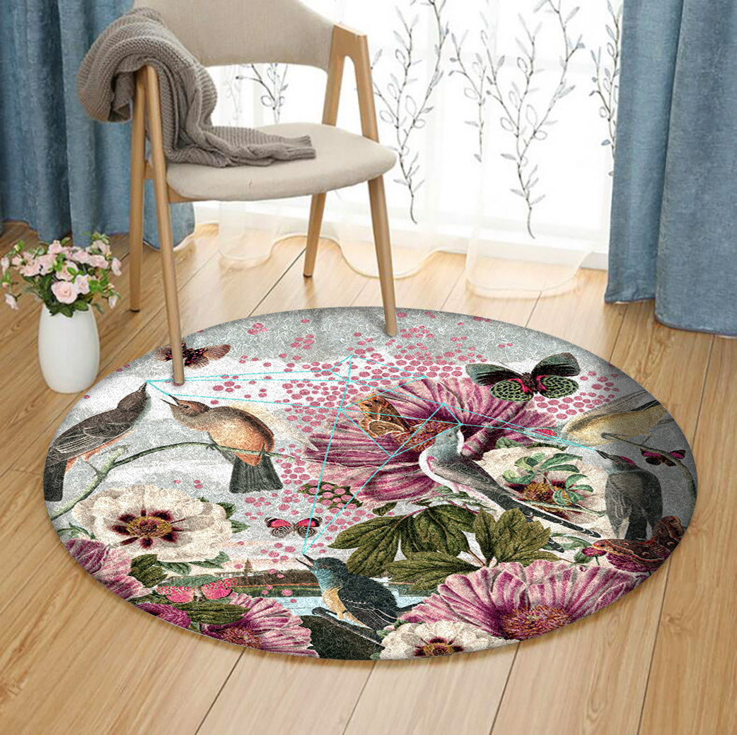 Bird HM140903TM Round Area Rug