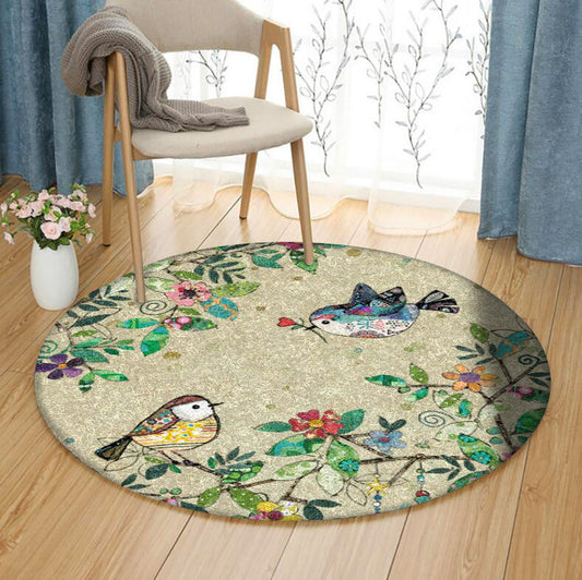 Bird HM160906TM Round Area Rug