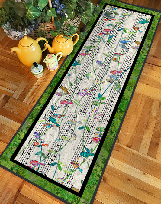 Bird Music CLA2810042QTR Quilted Table Runner