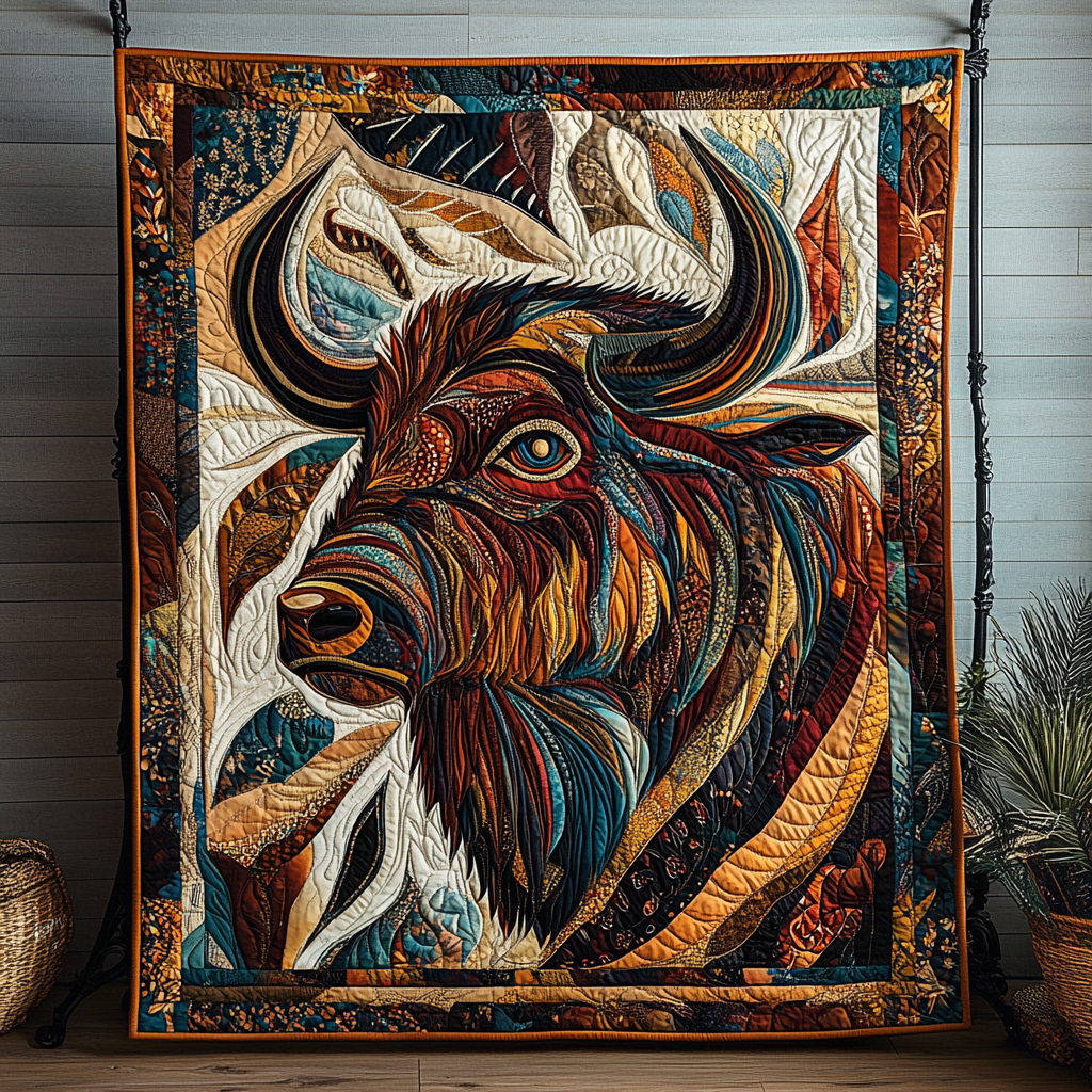 Bison Native Quilted Blanket NCU0DK649