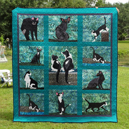 Black Cat HM06102305 Quilt Blanket