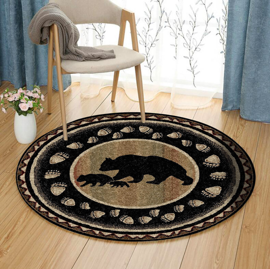 Black Bear TT130802TM Round Area Rug