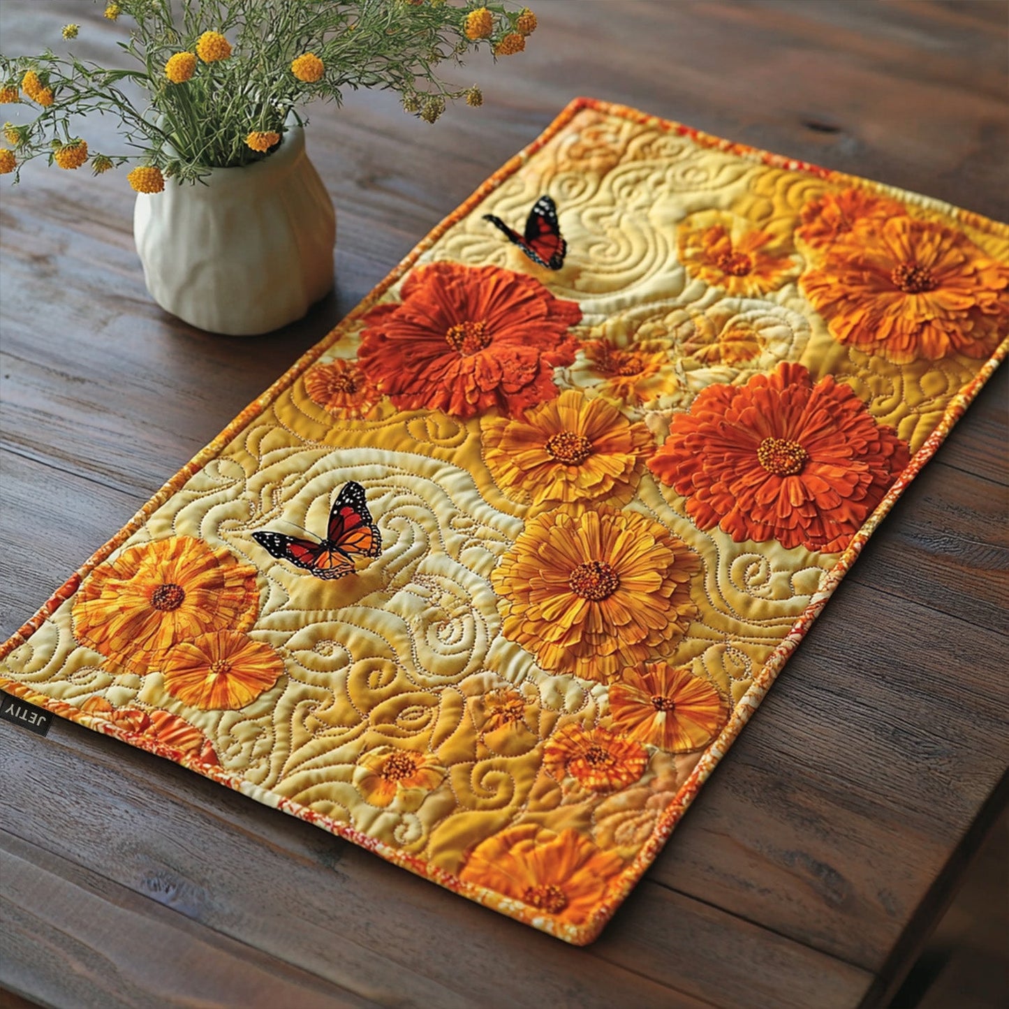 Blooming Calavera Quilted Placemat NCU0PT2235