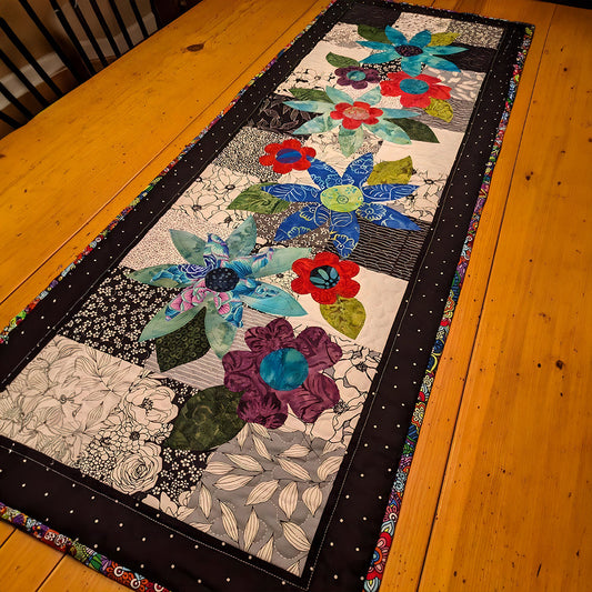 Blooming Spectrum Quilted Table Runner NCU0TL210