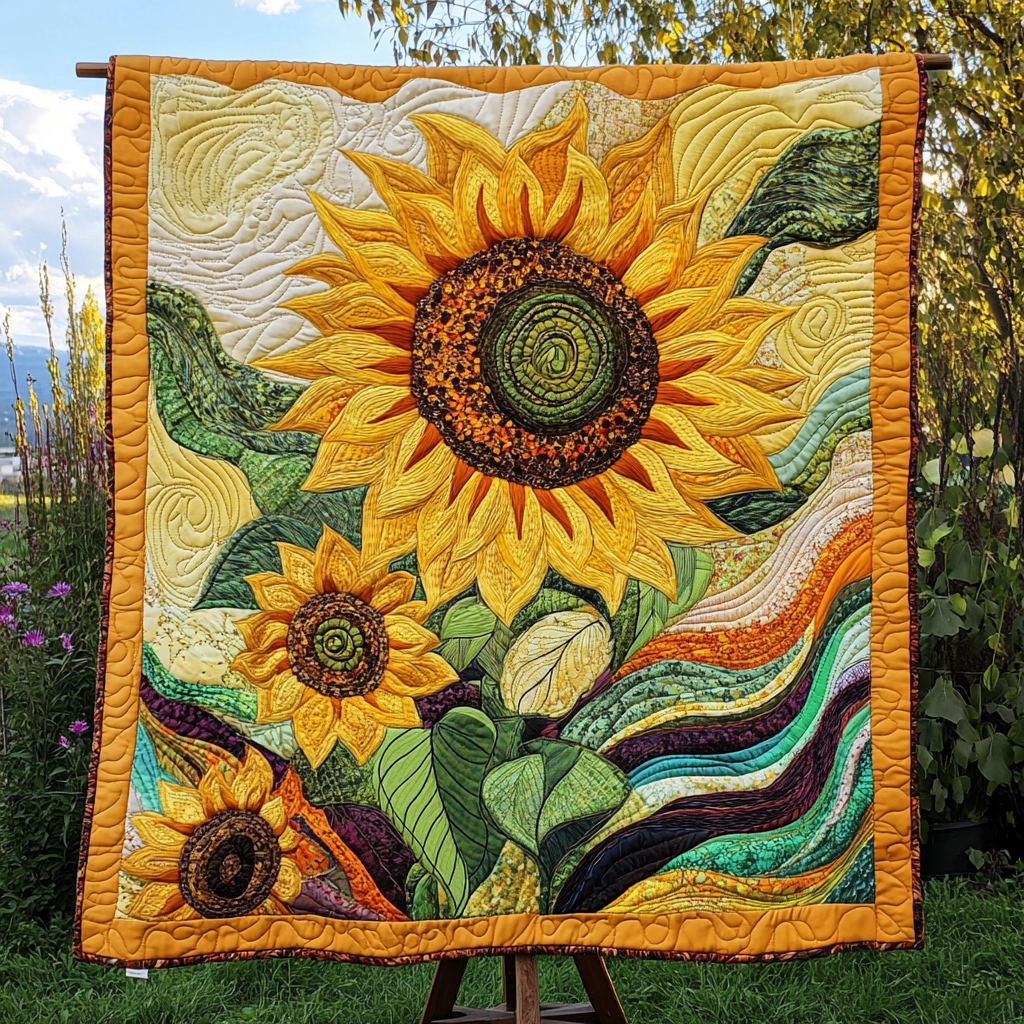 Blooming Joy Quilted Blanket NCU0DK3547