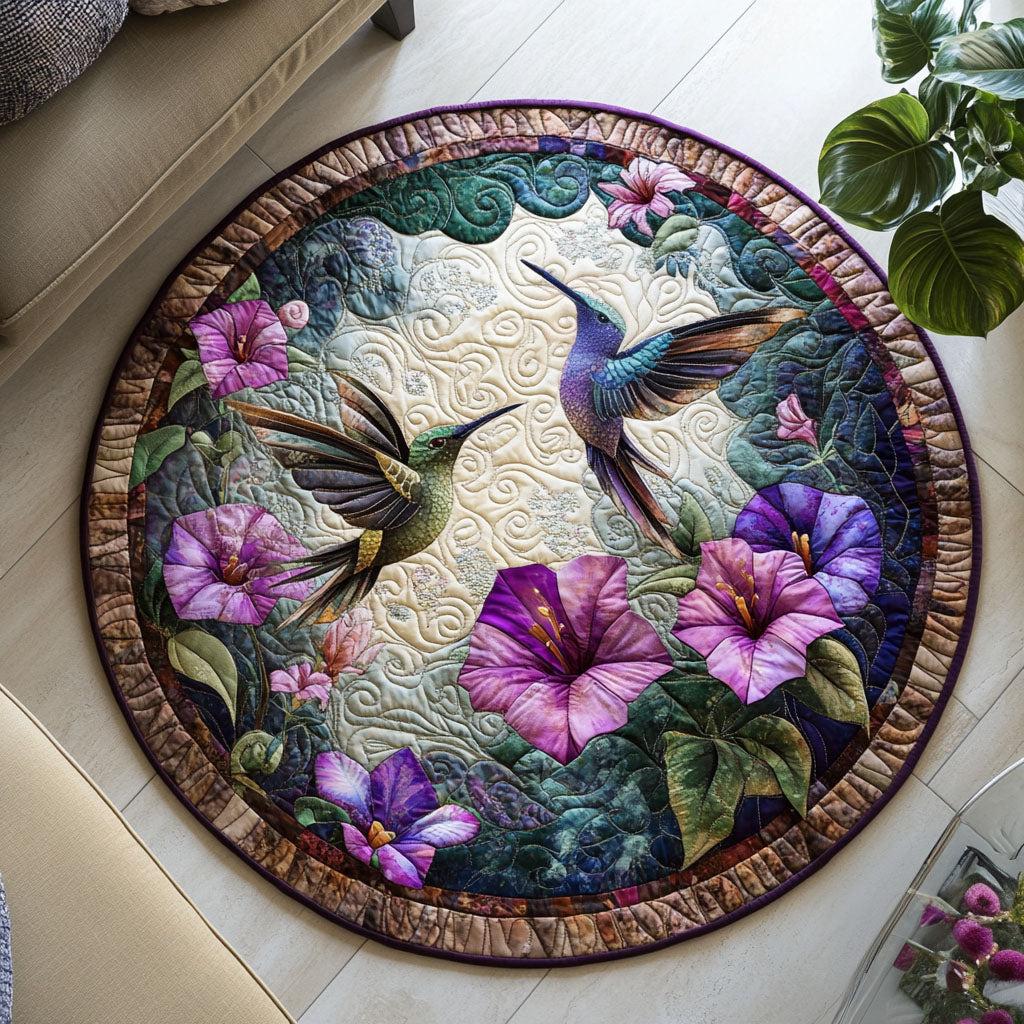 Blossom Sway Quilted Round Mat NCU0PT1187