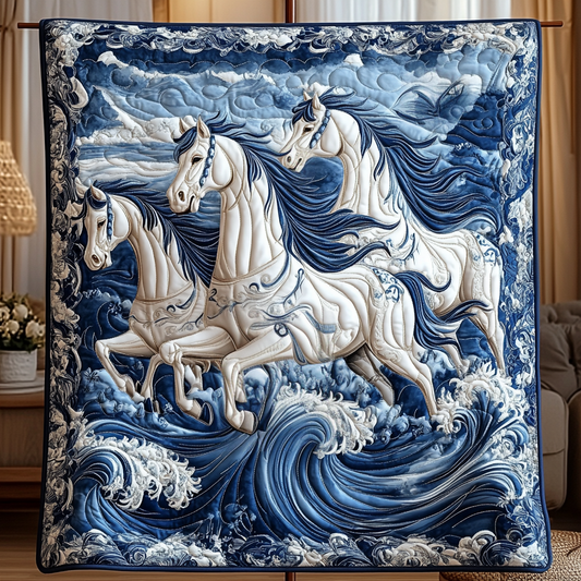 Blue Majesty Quilted Blanket NCU0VH564