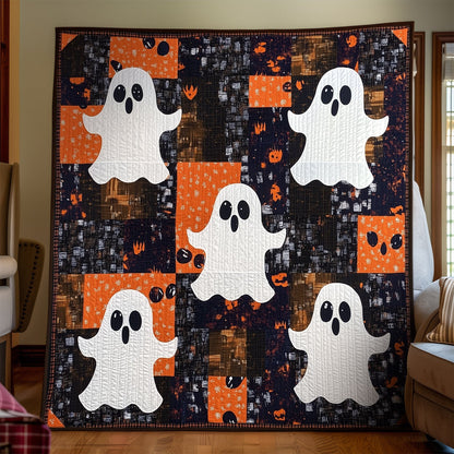 Boo-tiful Ghosts Quilted Blanket NCU0TH1551